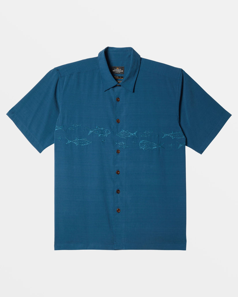 Waterman Offshore Short Sleeve Shirt - Majolica Blue