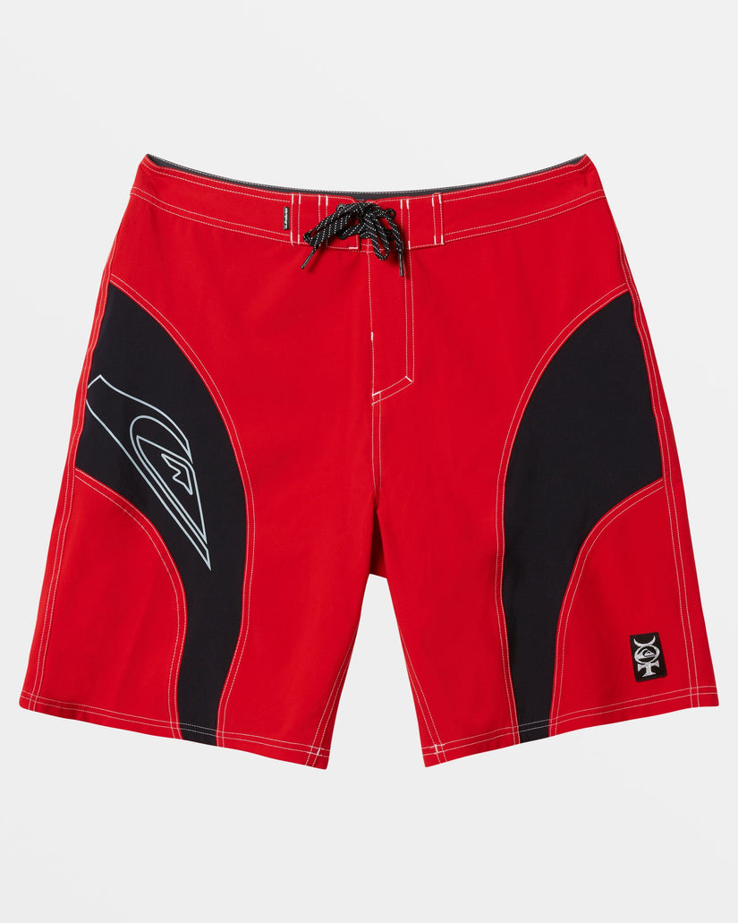 Mercury Slash Panel 20" Boardshorts - Salsa