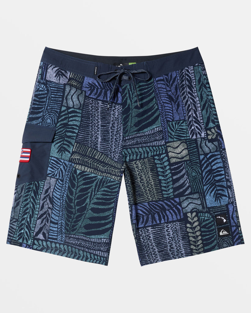 Surfsilk Hawaii Tropics 21" Boardshorts - Dark Navy