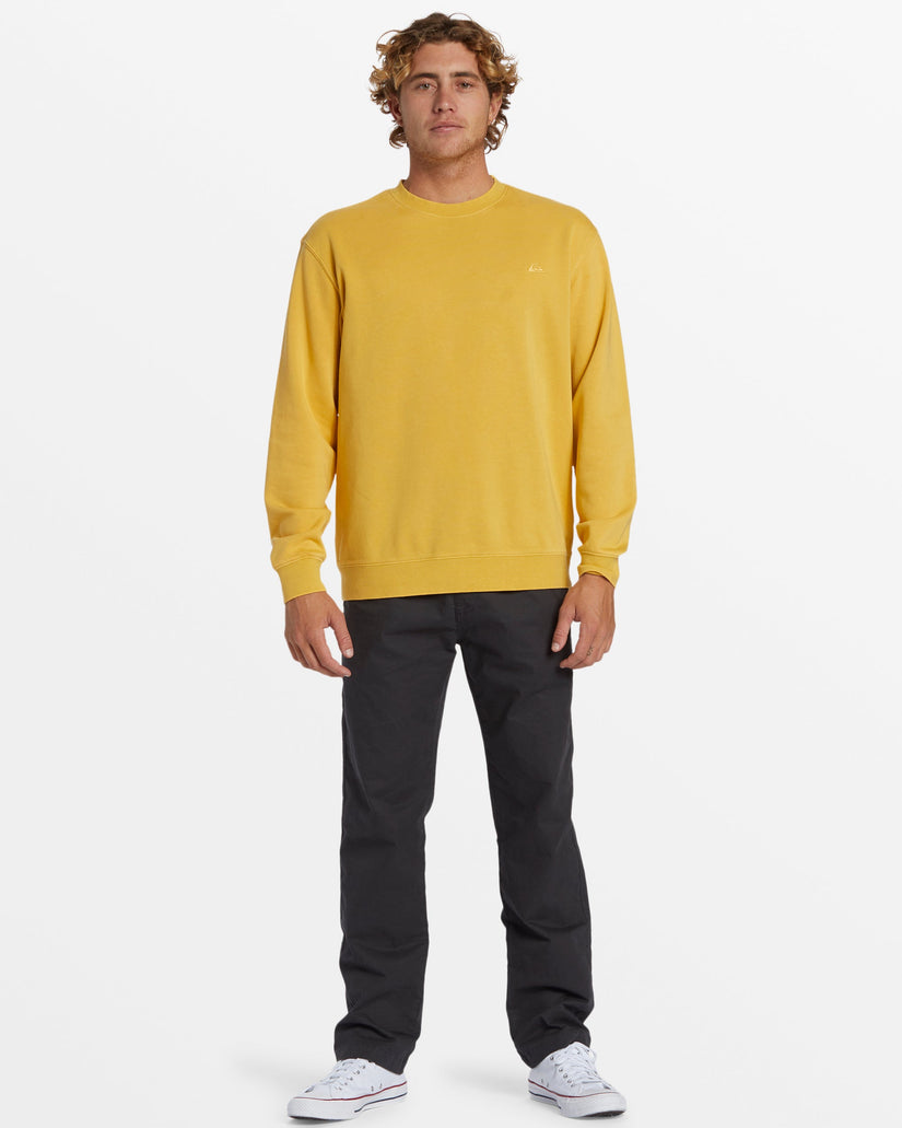 Salt Water Crew Neck Sweatshirt - Ochre