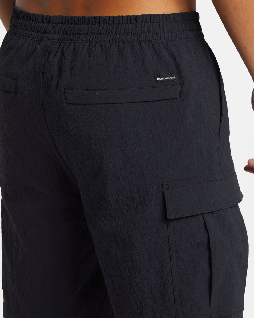 Taxer Cargo 19" Amphibian Hybrid Shorts - Black