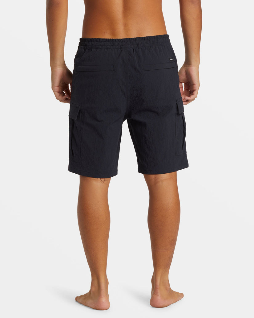 Taxer Cargo 19" Amphibian Hybrid Shorts - Black