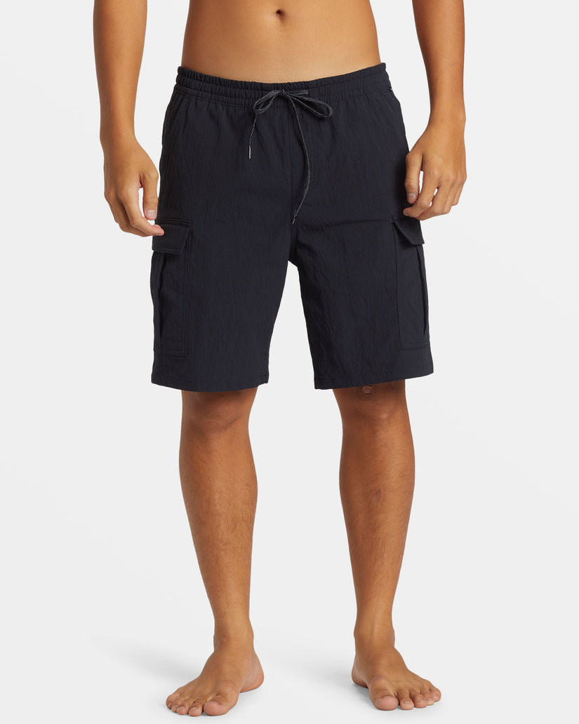 Taxer Cargo 19" Amphibian Hybrid Shorts - Black