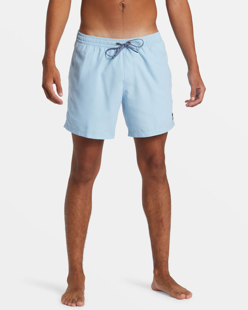 Everyday Solid Volley 15" Elastic Waist Shorts - Airy Blue