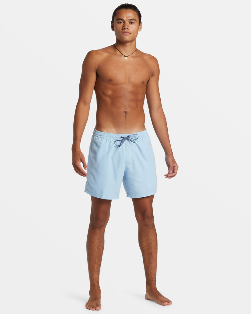 Everyday Solid Volley 15" Elastic Waist Shorts - Airy Blue