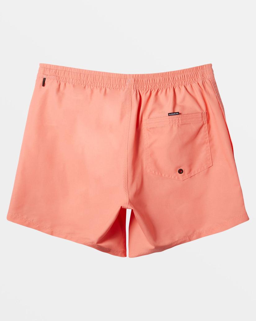 Everyday Solid Volley 15" Elastic Waist Shorts - Living Coral