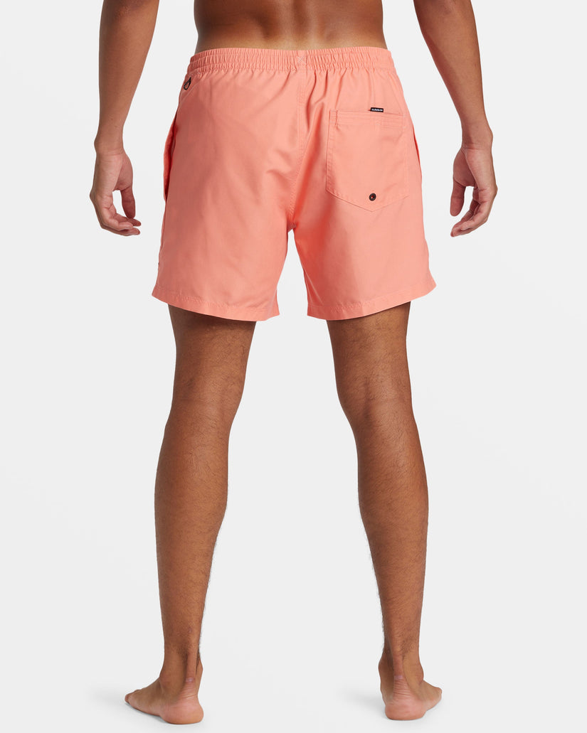 Everyday Solid Volley 15" Elastic Waist Shorts - Living Coral