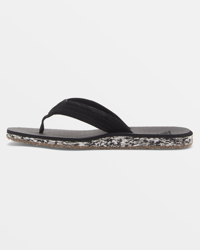 Carver Suede Recycled Sandals - Black 1