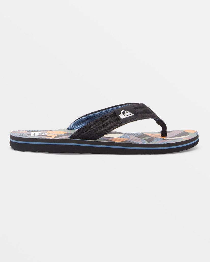 Molokai Layback Sandals - Black/Orange/Blue