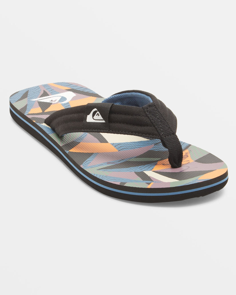 Molokai Layback Sandals - Black/Orange/Blue