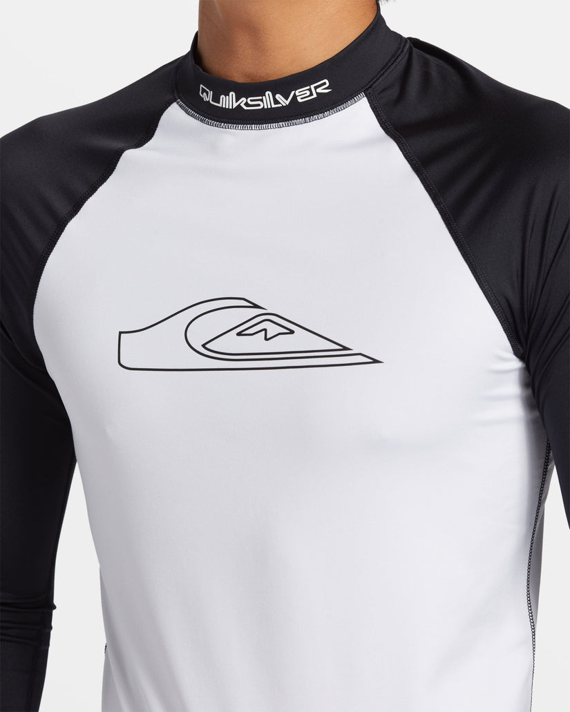 Mercury Long Sleeve Surf Tee - White