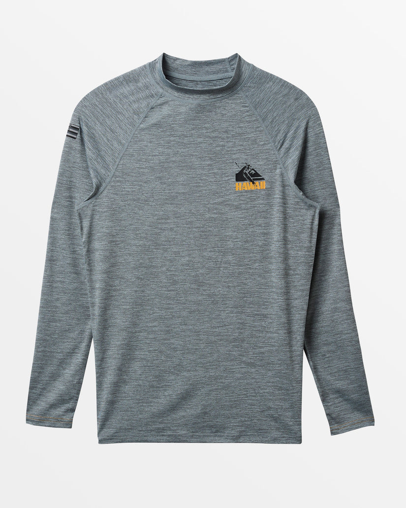 Petroglyph UPF50 Long Sleeve Rashguard - Quarry Heather