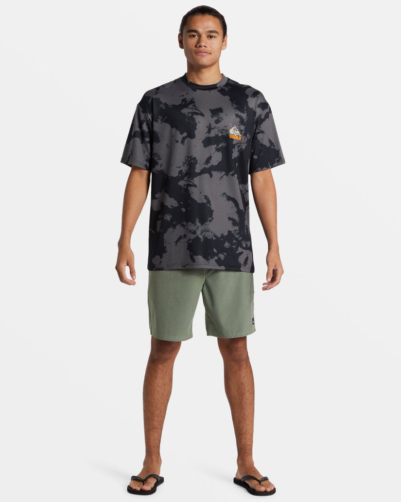 Petroglyph Short Sleeve Surf Tee - Hi Tie Dye - Black