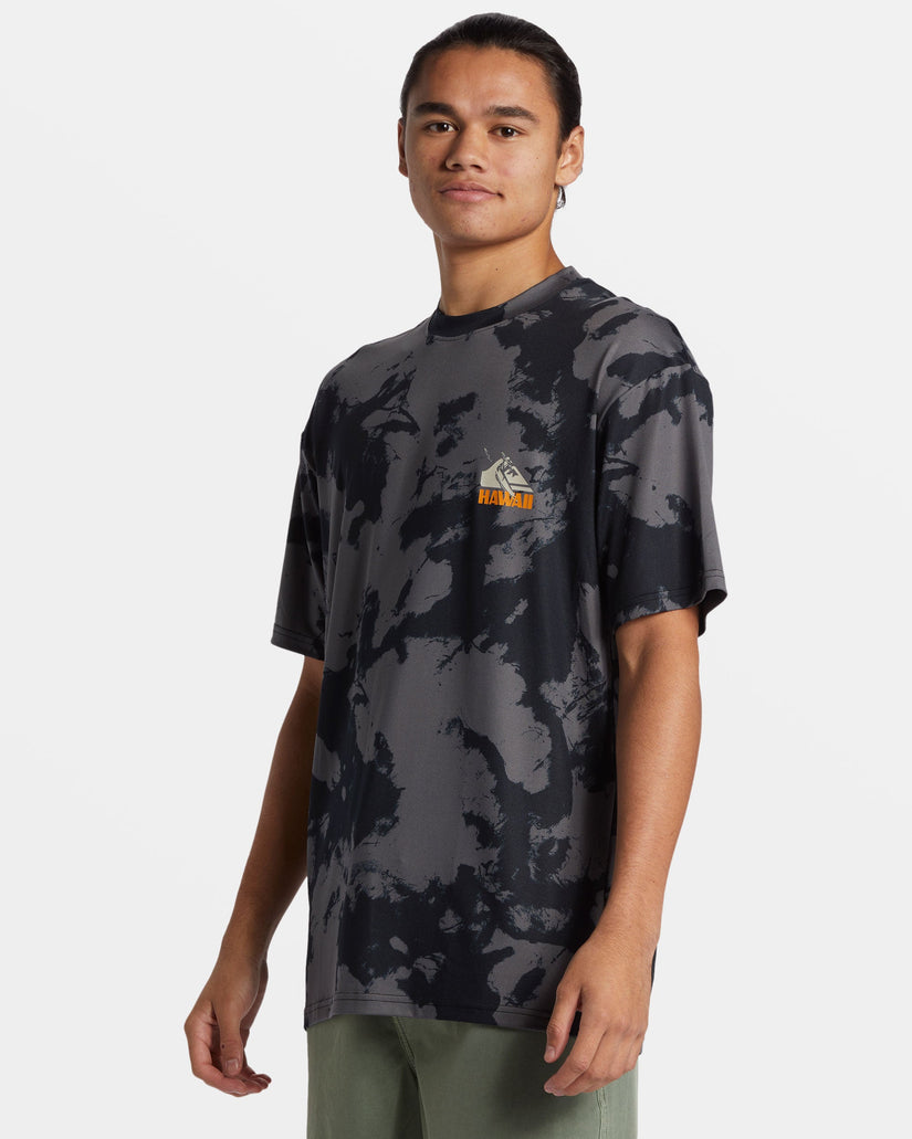 Petroglyph Short Sleeve Surf Tee - Hi Tie Dye - Black