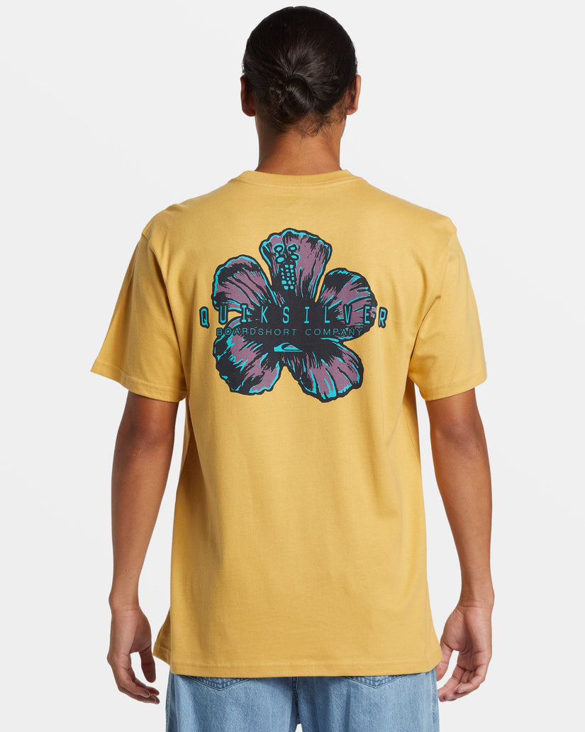 Hibiscus Pop T-Shirt - Fall Leaf