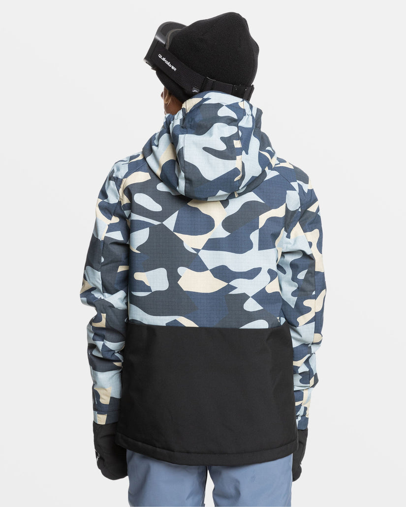 Boys 8-16 Mission Snow Jacket - Puzzle Camo Ice Flow