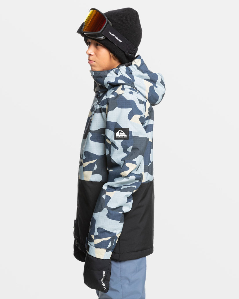 Boys 8-16 Mission Snow Jacket - Puzzle Camo Ice Flow