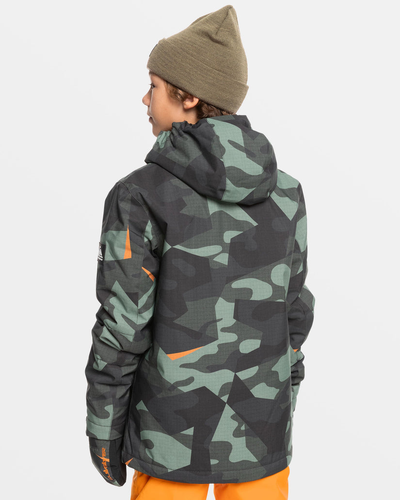 Boys 8-16 Mission Snow Jacket - Puzzle Camo Sea Spray