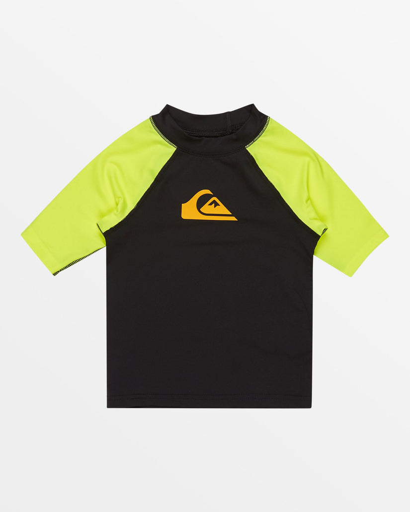 Boys 2-7 Everyday UPF 50 Short Sleeve Rashguard - Safety Yellow