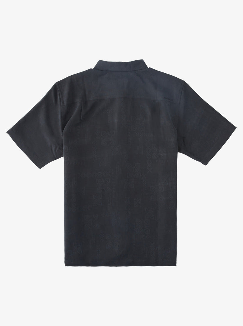 Waterman Manele Bay Short Sleeve Shirt - Black