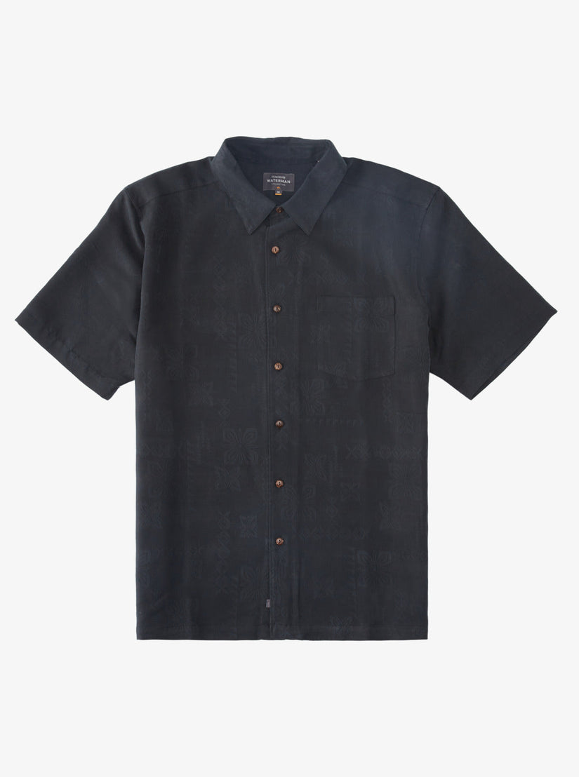 Waterman Manele Bay Short Sleeve Shirt - Black