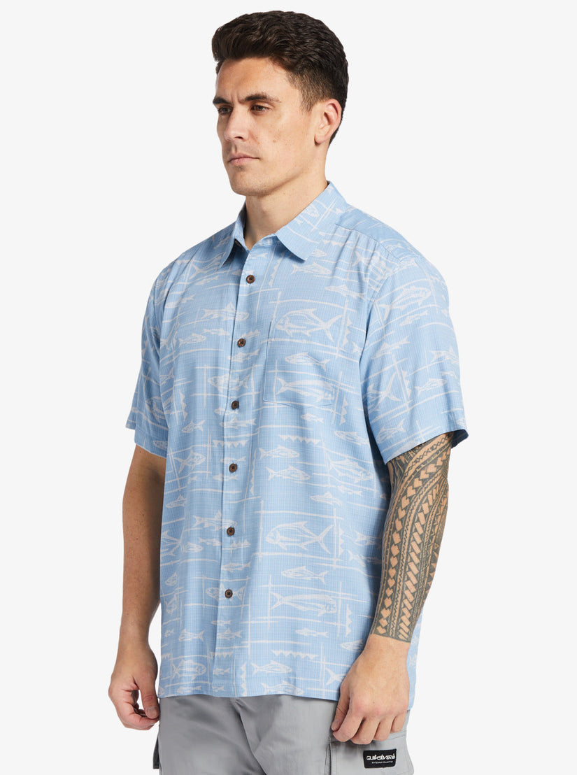 Waterman Bento Woven Shirt - Bento Dusk Blue