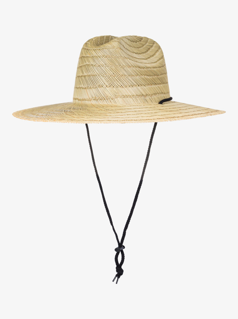 Pierside Straw Lifeguard Hat - Natural