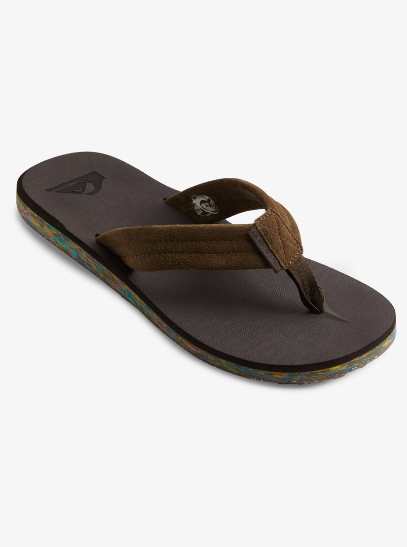 Carver Suede Recycled Sandals - Brown 2