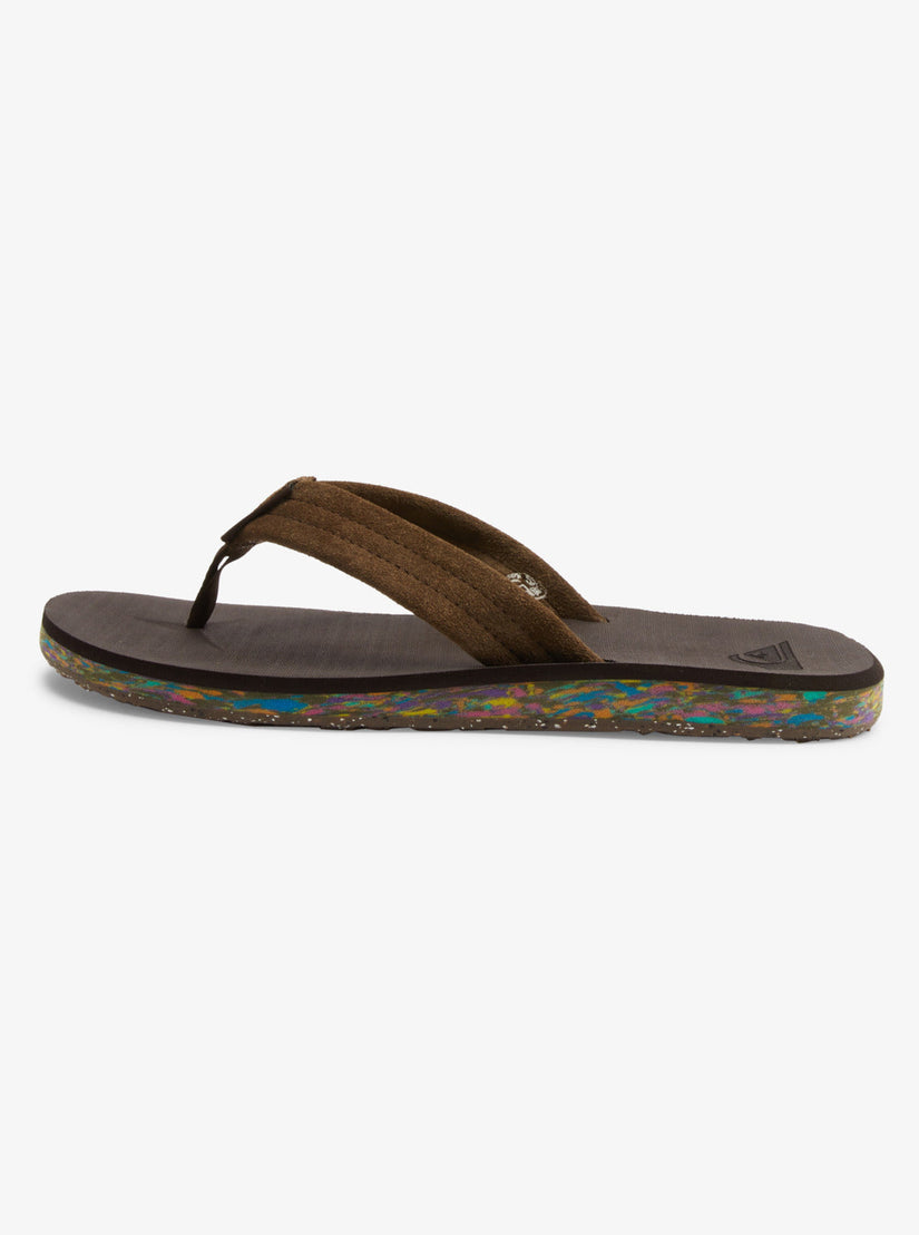 Carver Suede Recycled Sandals - Brown 2