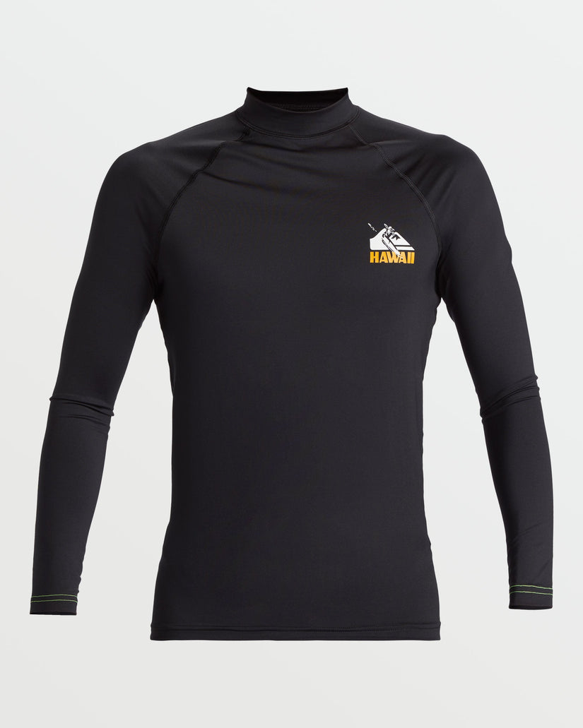 Petroglyph UPF50 Long Sleeve Rashguard - Black